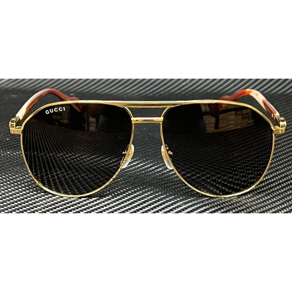 NEW! Gucci Large Men's Brown Sunglasses